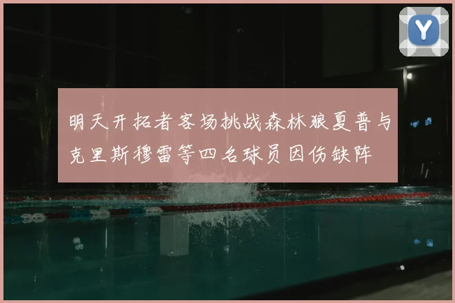 明天开拓者客场挑战森林狼夏普与克里斯穆雷等四名球员因伤缺阵