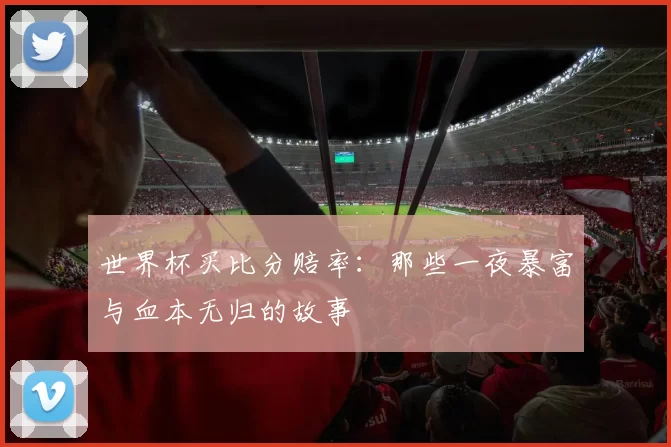 世界杯买比分赔率:那些一夜暴富与血本无归的故事